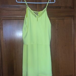Neon Ruffle Top Dress